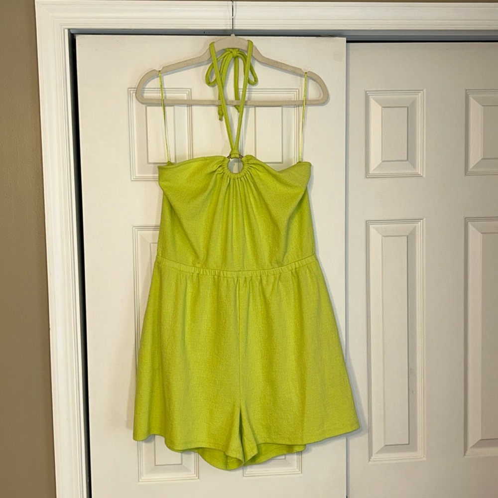 Lime green Romper!